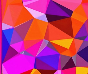 Chaotic triangles drawing abstract background. Original polygonal art pattern. Geometric texture with creative elements. Low poly wallpaper. Multicolor backdrop concept.
