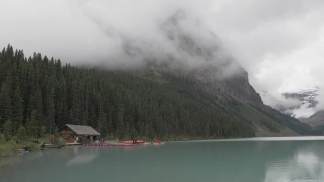 View of Lake Louise, Banff National Park, Alberta, Canada, North America