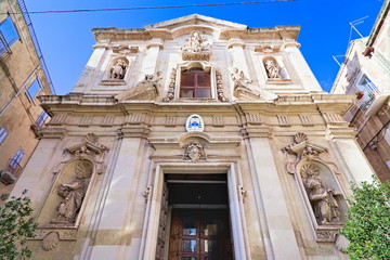 San Cataldo cathedral facade, old town, Taranto, Puglia, Italy
