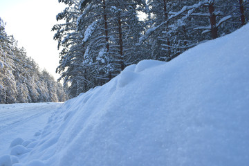 winter in the mountains