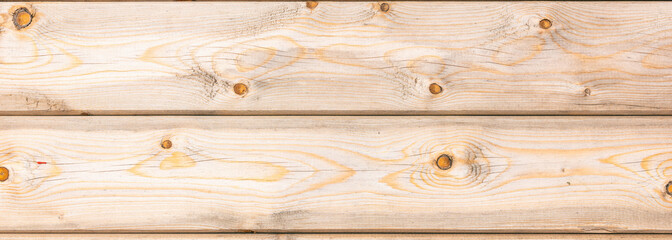 Pine wood planks, floor or wall, natural board background, banner