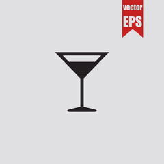 Cocktail icon.Vector illustration.	