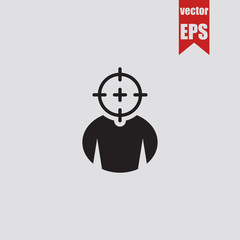 Target icon.Vector illustration.
