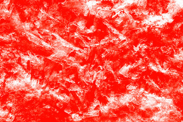 Abstract background of red colored ice crystals