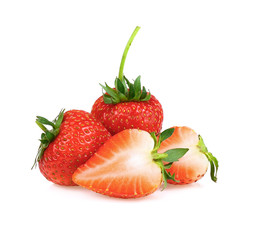 Strawberry isolated on white background.