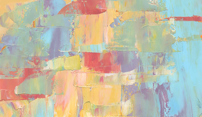Pastel color abstract background. Texture of oil paint & palette knife. High detail. Can be used for web design, art print, textured fonts, figures, shapes, etc.
