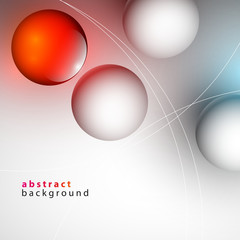 3d kule tło wektor © Rzoog