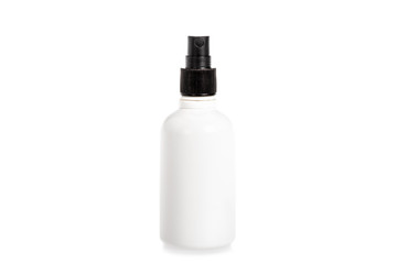 Studio shot of lotion bottle with pump isolated on white
