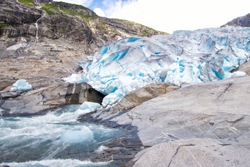 the view of the glacier