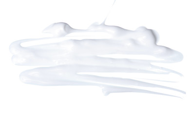 Fototapeta na wymiar Cream beauty care macro on white background isolation