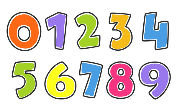 Kids Colorful Alphabet Number