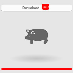 pig vector icon