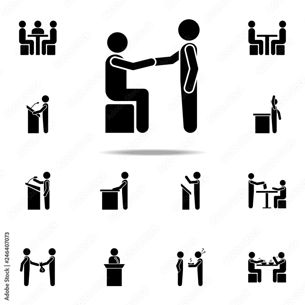 Aufkleber help rise icon. conversation icons universal set for web and mobile