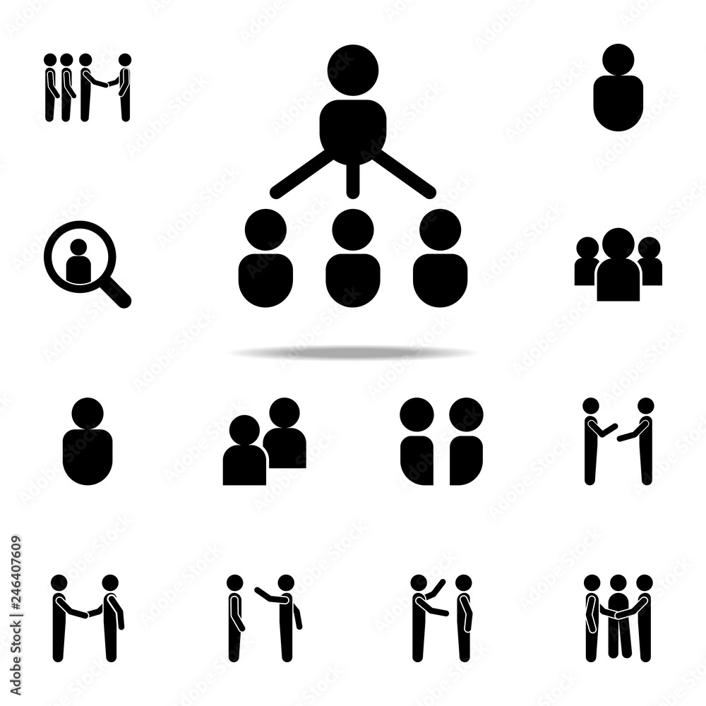 Poster relationships icon. conversation icons universal set for web and mobile