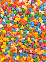 Fototapeta na wymiar Colorful candy heart. 
