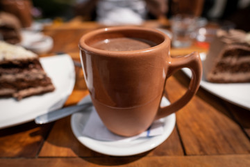 Cup of Hot artisan chocolate
