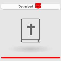 Fototapeta premium bible vector icon