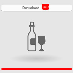wine vector icon