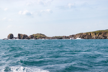 Fototapeta premium Seascape, beautiful sea, rocks, waves
