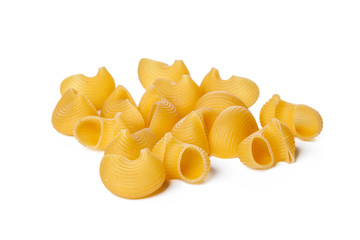 pasta on white background