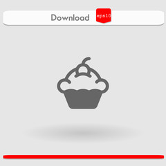 cupcake vector icon