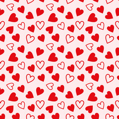 Valentine's Day Seamless Vector Patterns.