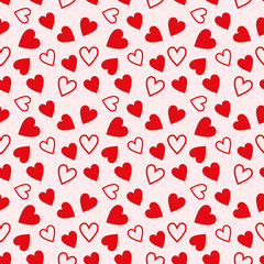 Valentine's Day Seamless Vector Patterns.
