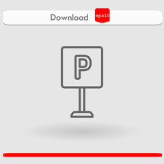 parking vector icon