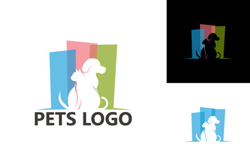 Pets Logo Template Design Vector, Emblem, Design Concept, Creative Symbol, Icon