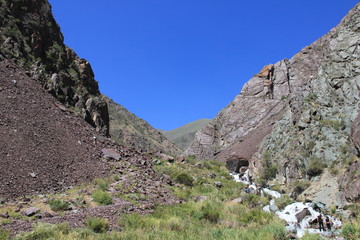 view from gorge in the mountains