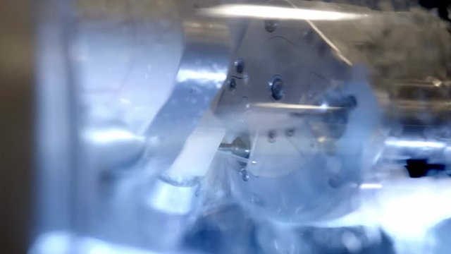 Dental milling machine CAD CAM grinds the dental prosthesis