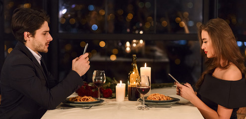 Lack of communication in couple concept