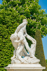 The beautiful garden, fountain of Place of Versailles