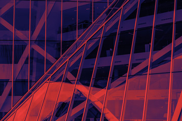 Modern architecture  duo tone background