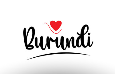 Burundi country text typography logo icon design
