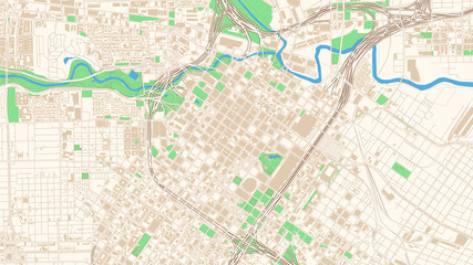 Street map of Houston, Texas