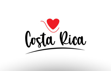 Costa Rica country text typography logo icon design