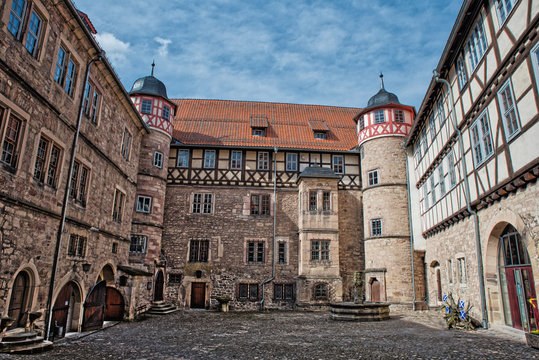 Schloss Bertholdsburg in Schleusingen Th&uuml;ringen