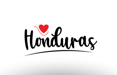 Honduras country text typography logo icon design