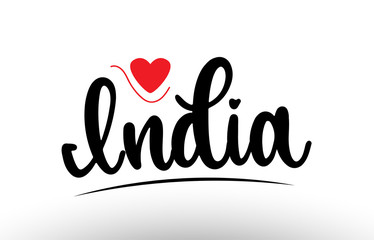 India country text typography logo icon design