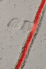 crossing a red line in the sand