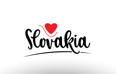 Slovakia country text typography logo icon design