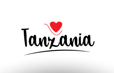 Tanzania country text typography logo icon design