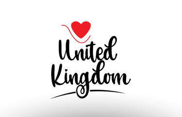 United Kingdom UK country text typography logo icon design