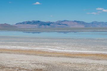 Fototapeta na wymiar Exotic Salt Lake just outside of Salt Lake City Utah