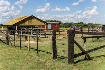 Fototapeta na wymiar Ranch and gaucho life in Argentina