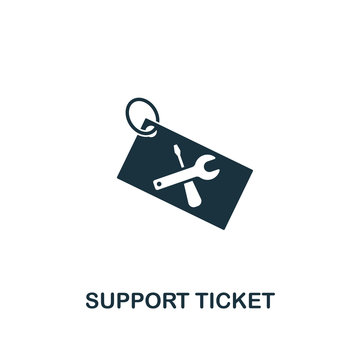 Support Ticket icon. Premium style design from web hosting icon collection. Pixel perfect Support Ticket icon for web design, apps, software, print usage