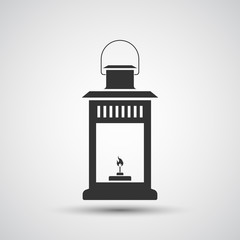 Lantern icon vector