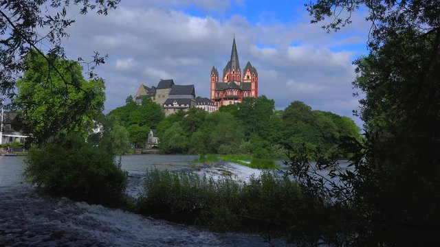 Cathedral and Landgrave Castle, Limburg an der Lahn, Westerwald, Hesse, Germany, Europe