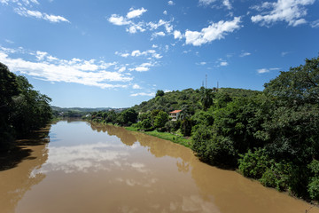 Fototapeta premium landscape with river